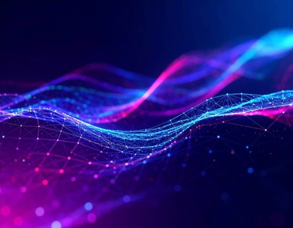 Neural network glowing brain wall art poster, abstract digital connections symbolizing