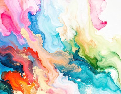 Colorfully painted background with vivid brush strokes and abstract design, symbolizing creativity,