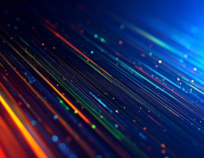 Abstract cyber grid wall art design with glowing digital lines, futuristic network visualization,