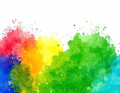 Minimalist watercolor splash poster on white background, an artistic modern décor print for homes,