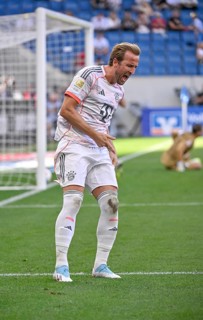 Goal celebration Harry Kane FC Bayern Munich FCB (09) Gesture Gesture Cheering Soccer Bundesliga,
