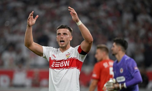 Ermedin Demirovic VfB Stuttgart (09) disappointed Gesture Gesture Football Bundesliga, MHPArena,