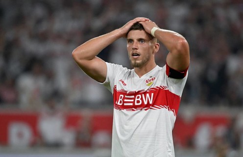 Ermedin Demirovic VfB Stuttgart (09) disappointed Gesture Gesture Football Bundesliga, MHPArena,