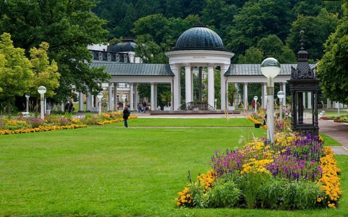 Karolina Spring, Karolina Spring, Small Colonnade, Spa Park, Spa in the Imperial Forest, Healing