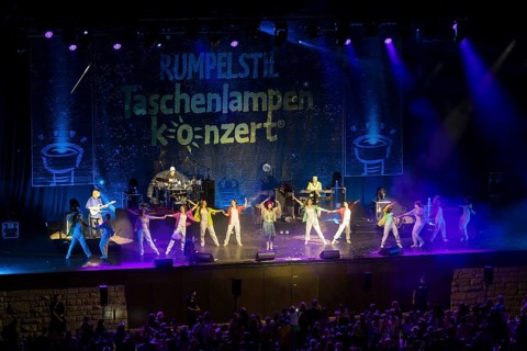 The band Rumpelstil consisting of Jörn Brumme (boss / voc, fl, git), Peter Schenderlein (director /