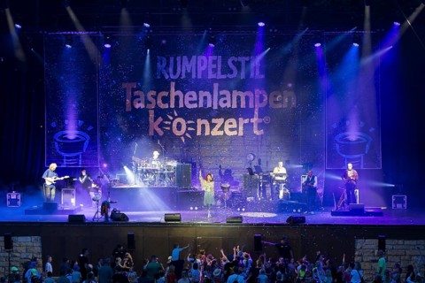 The band Rumpelstil consisting of Jörn Brumme (boss / voc, fl, git), Peter Schenderlein (director /