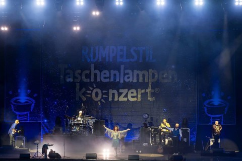 The band Rumpelstil consisting of Jörn Brumme (boss / voc, fl, git), Peter Schenderlein (director /