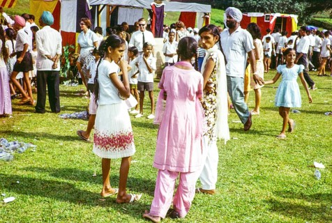 Garden fete community event in the grounds of HMS Terror naval base, Sembawang, Singapore, South
