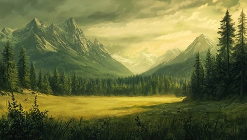 Endless Green Expanse Of Mother Nature'S Fields: A Serene And Timeless Land Full Of Lush Foliage