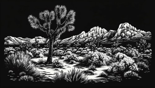 Exclusive Collection Of Joshua Tree National Park Mono Apparel And Merchandise Including Badges,