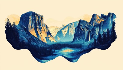 Captivating Yosemite National Park Artwork For Badges, T-Shirts, And Tees: A Unique Collection Of