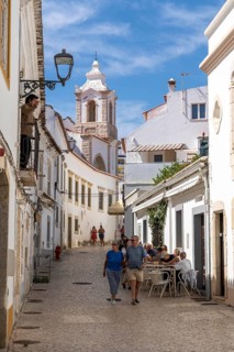 The historic centre of Lagos, R. Henrique Correia da Silva, in the west of the Algarve, Portugal