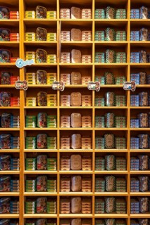 Comur sardines and other tinned fish products, popular souvenir from Portugal, flagship store, in