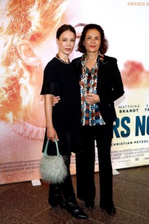 Paula Beer and Barbara Auer at the Berlin premiere of Miroirs No 3 at the Filmtheater am
