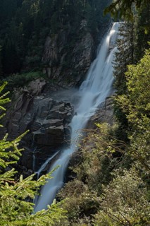 Krimml Waterfall on the River Ache, Europe's highest waterfall, Hohe Tauern National Park, Krimml,