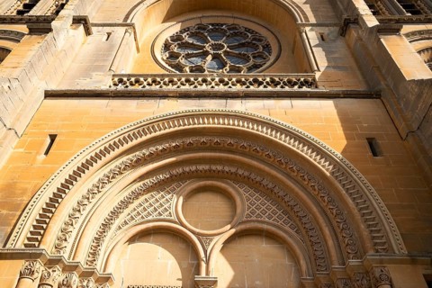 Saint-Rémi, neo-Romanesque church, Charleville-Mézières, Ardennes, Grand Est, France