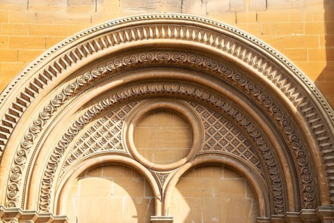 Saint-Rémi, neo-Romanesque church, Charleville-Mézières, Ardennes, Grand Est, France