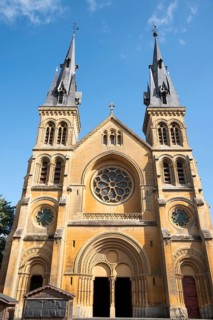 Saint-Rémi, neo-Romanesque church, Charleville-Mézières, Ardennes, Grand Est, France