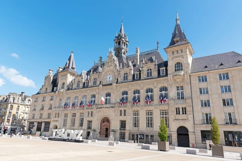 Hôtel de Ville, Town Hall, Charleville-Mézières, Mézières district, Ardennes, Grand Est, France