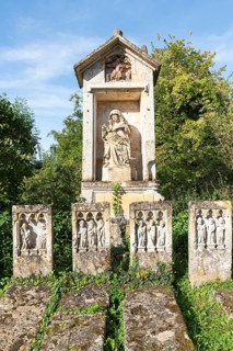 Saint-Hilaire cemetery, Marville, Renaissance village, Département Meuse, Grand Est, France