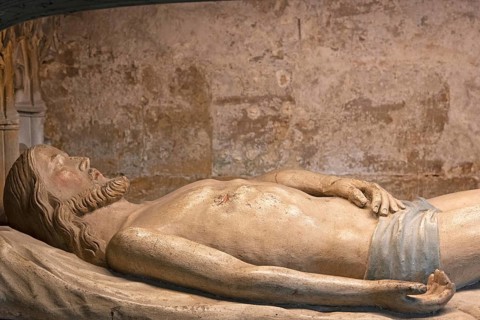 Chapel of the Holy Sepulchre, figure of Christ, Saint-Nicolas Church, Marville, Renaissance