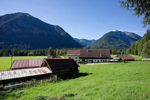 Rural Graswang, Graswangtal, Oberammergau, Catholic, Ammergau, Ammergau Alps, Upper Bavaria,