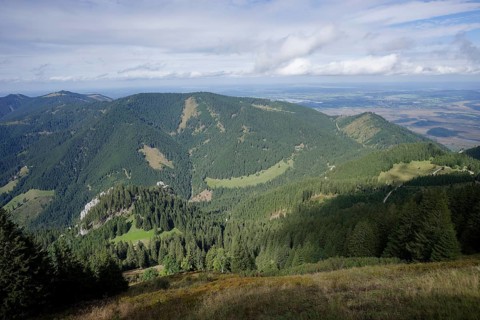 Mountain panorama seen from the Laber, Ammergau Alps, Ammergau, Oberammergau, mountains, Alps,