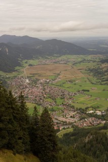 Mountain panorama seen from the Laber, Ammergau Alps, Ammergau, Oberammergau, mountains, Alps,