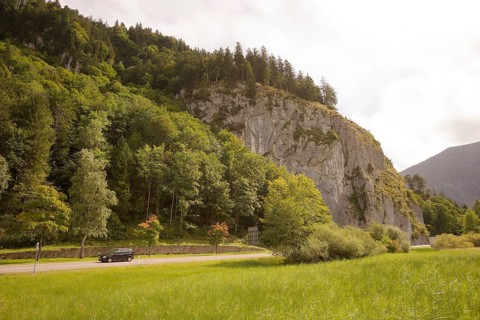 Federal road 23 between Oberammergau and Ettal, B23, Catholic, Ammergau, Ammergau Alps, Upper