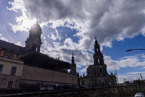 Einnhemerhaus, Brühlsche Terrasse, Ständehaus, Schloss- or Hausmannsturm, Hofkirche and