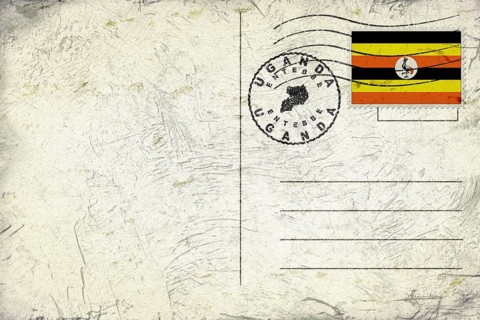 Uganda Entebbe Round Seal Map Design