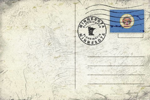Minnesota Bloomington Round Seal Map Design