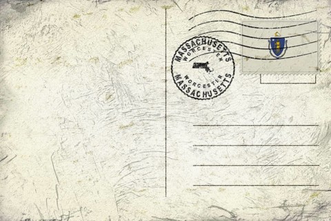 Massachusetts Worcester Round Seal Map Design