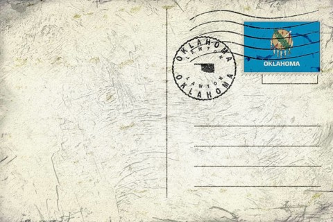 Oklahoma Lawton Round Seal Map Design