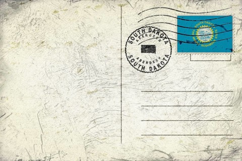 South Dakota Aberdeen Round Seal Map Design