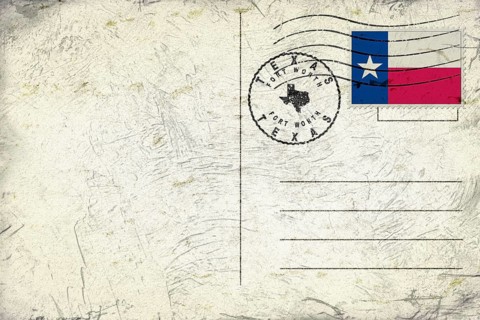 Texas Fort Worth Round Seal Map Design