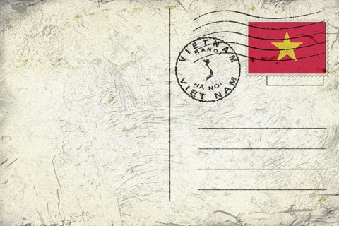Vietnam Hanoi Round Seal Map Design