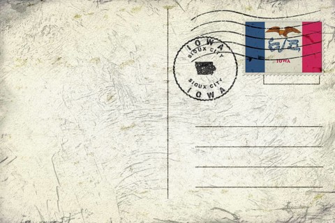 Iowa Sioux City Round Seal Map Design