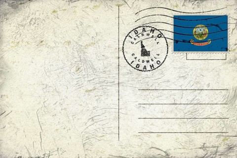 Idaho Caldwell Round Seal Map Design
