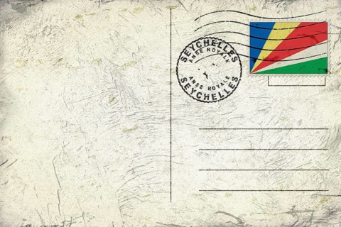 Seychelles Anse Royale Round Seal Map Design