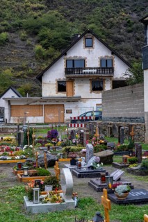 Reconstruction in the Ahr Valley, after the flood of July 2021, buildings that have not yet been
