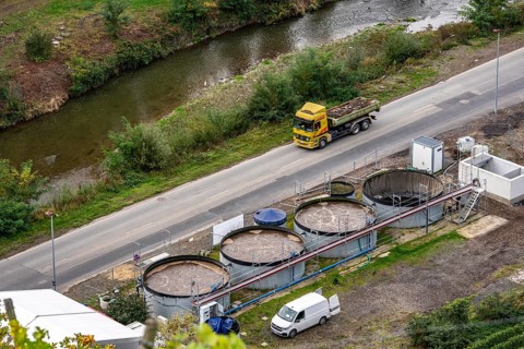 Reconstruction in the Ahr Valley, after the flood of July 2021, provisional sewage treatment