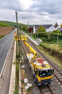 Reconstruction in the Ahr Valley, after the flood of July 2021, restoration of the railway