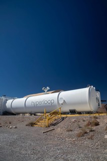 Las Vegas, Nevada - The Hyperloop One test site in the desert north of Las Vegas. The company had