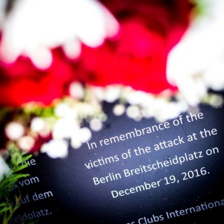 DEU Germany Germany Berlin Improvised memorial at Breitscheidtpaltz for the victims of a terrorist