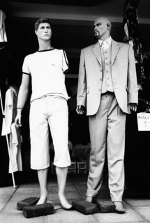 BIH, Bosnia, Brcko, 14.07.2005, mannequin in the halls of the duty-free Arizona Market sales area