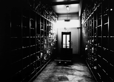 BIH, Bosnia, Tuzla, 02.10.2005, storage of human remains of the victims of the massacre in