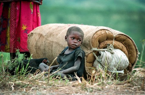 TZA Tanzania scene in the Benaco Camp refugee camp, to which up to 500, 000 Rwandan Tutsis fled the