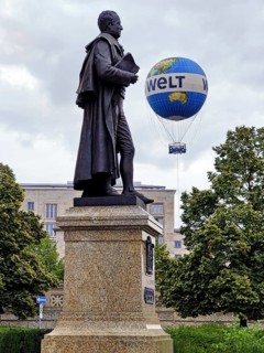 Hardenberg Memorial at the Berlin House of Representatives and HiFlyer World Balloon, Berlin,