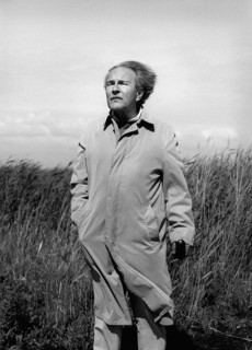 The writer Peter Kurzeck during a scholarship stay at the 'Syltquellen', a mineral water bottling